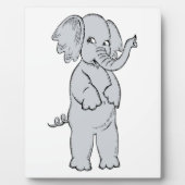 PLAQUE PHOTO ELEPHANT FILLE (Devant)