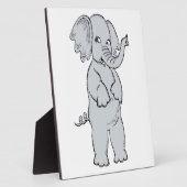 PLAQUE PHOTO ELEPHANT FILLE (Côté)