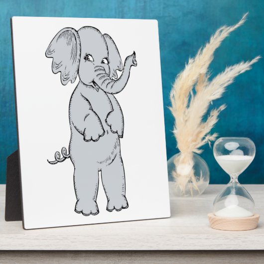 PLAQUE PHOTO ELEPHANT FILLE (Côté)