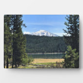 Plaque Photo Elk Lake with Mount Bachelor (Devant)