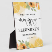 Plaque Photo Elle a trouvé sa Fête des mariées principale Squee (Côté)