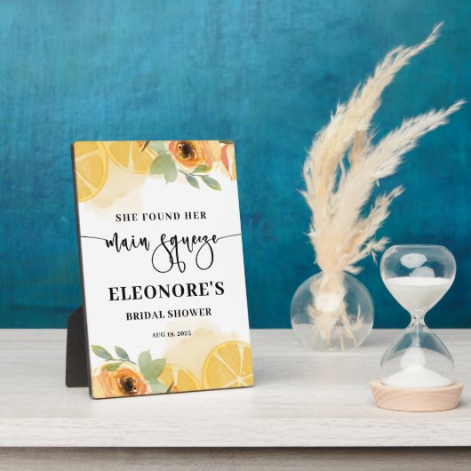 Plaque Photo Elle a trouvé sa Fête des mariées principale Squee (Côté)