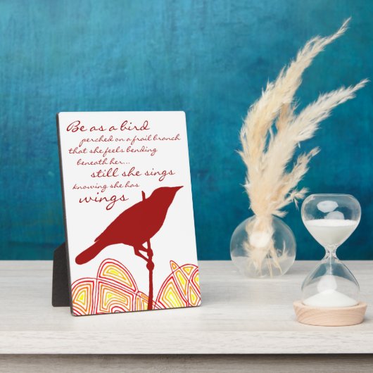 Plaque Photo Elle chante toujours (Côté)