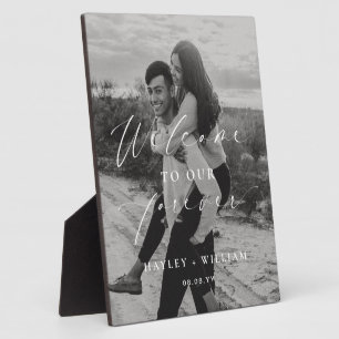 Plaque Photo Ellesmere Bienvenue à Notre Mariage Pour Toujours 