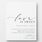 Plaque Photo Ellesmere Modern Minimal Amour Est Sweet Faveurs S (Devant)