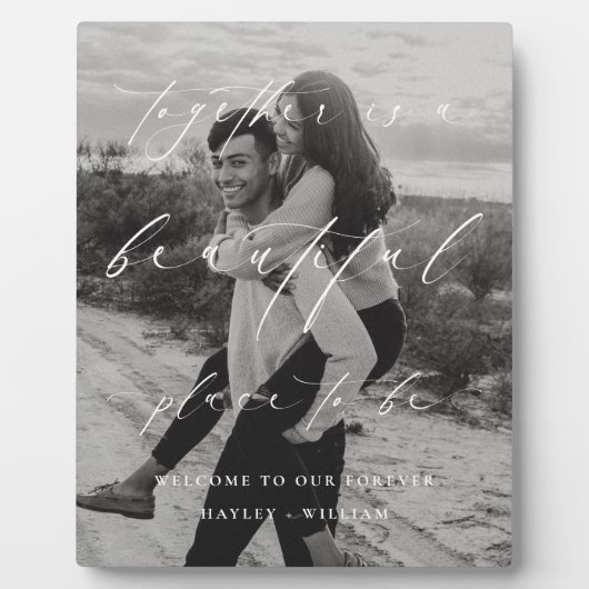 Plaque Photo Ellesmere Together Est Un Beau Endroit Bienvenue (Devant)