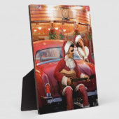 Plaque Photo Elvis et Marilyn Christmas (Côté)