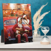 Plaque Photo Elvis et Noël de Marilyn (Côté)