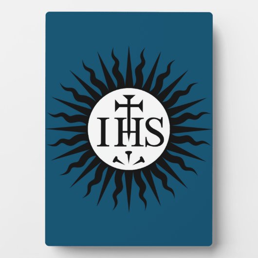 Plaque Photo Emblème de la Société de Jésus (Devant)