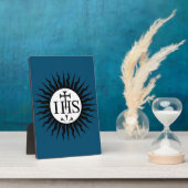 Plaque Photo Emblème de la Société de Jésus (Côté)