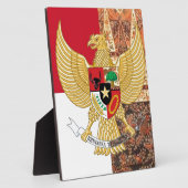 Plaque Photo Emblème d'Indonésie - Drapeau Garuda Pancasila Bat (Côté)