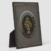 Plaque Photo Emblème USSOCOM (Côté)