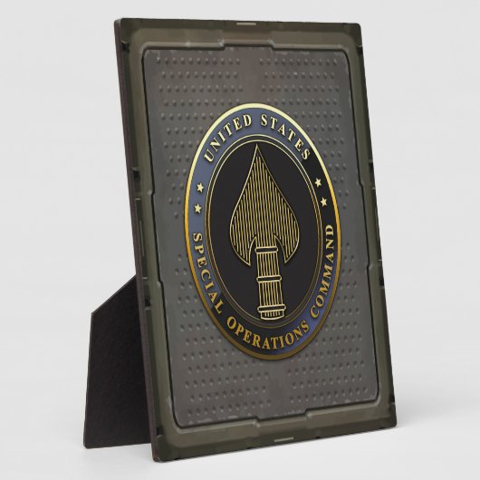 Plaque Photo Emblème USSOCOM (Côté)