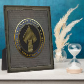 Plaque Photo Emblème USSOCOM (Côté)
