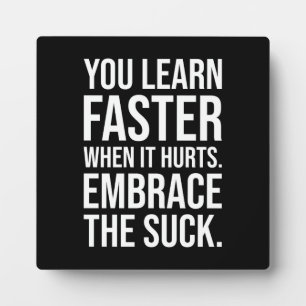 Plaque Photo Embrassez La Chance, Gymnase, Hustle, Succès, Moti