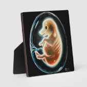 Plaque Photo embryon de porc (Recto)