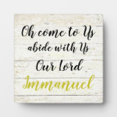 Plaque Photo Emmanuel (Devant)