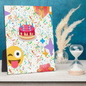 Plaque Photo emoji anniversaire heureux (Côté)