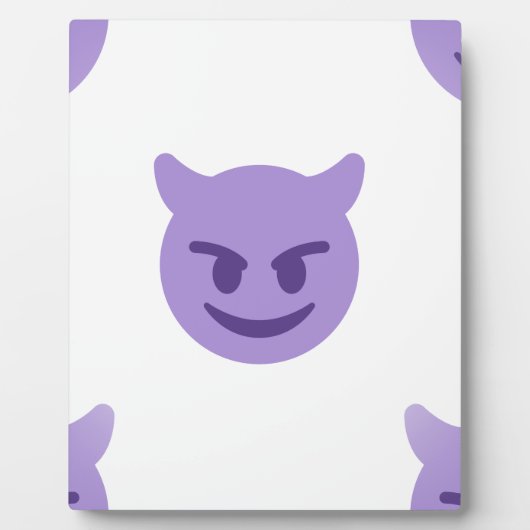 Plaque Photo emoji diable (Devant)