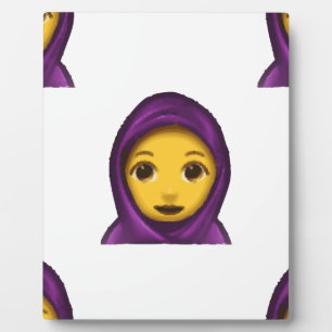 Plaque Photo emoji hajib