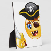 Plaque Photo emoji pirate (Côté)