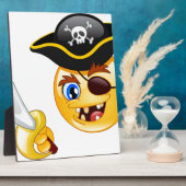 Plaque Photo emoji pirate (Côté)