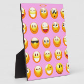 Plaque Photo émoji rose pastel (Côté)