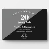 Plaque Photo Employé 20 ans de service Logo personnalisé (Devant)