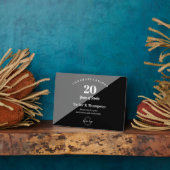 Plaque Photo Employé 20 ans de service Logo personnalisé (Côté)