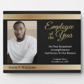 Plaque Photo Employé De L'Année Photo Gold Custom Awards (Devant)