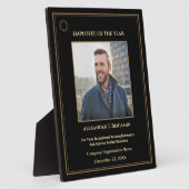 Plaque Photo Employé De L'Année Photo Gold Custom Awards (Côté)