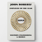 Plaque Photo Employé de l'année Reconnaissance des entreprises  (Devant)