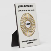 Plaque Photo Employé de l'année Reconnaissance des entreprises  (Côté)