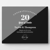 Plaque Photo Employee 20 years of service Custom logo (Devant)