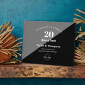 Plaque Photo Employee 20 years of service Custom logo (Côté)