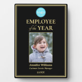 Plaque Photo Employee of the Year Company Logo (Devant)