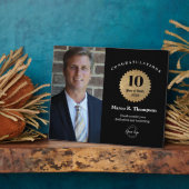 Plaque Photo Employee Recognition 10 Year service Custom Photo (Côté)