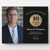 Plaque Photo Employee Recognition Photo 10 Year service Custom (Devant)