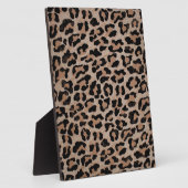 Plaque Photo empreinte de léopard cheetah (Côté)