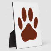 Plaque Photo Empreinte de patte de chien à pattes (Côté)