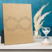 Plaque Photo Empreinte de patte de chien d'amour infini (Côté)