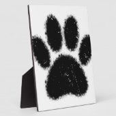 Plaque Photo Empreinte de patte De Chien Rough Et Distressed (Côté)