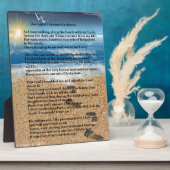 Plaque Photo Empreintes dans le sable (Côté)