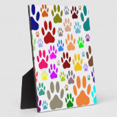 Plaque Photo Empreintes de pattes de chiens partout (Côté)