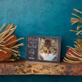 Plaque Photo Empreintes de pattes de mémorial d'animal de compa (Côté)