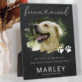 Plaque Photo Empreintes de pattes Keepsaké Pet Memorial Photo P