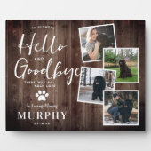 Plaque Photo Empreintes de pattes rustiques Personnalisé Pet Ph (Devant)