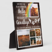 Plaque Photo Empreintes Rurales Personnalisées Photo de Mémoire (Côté)