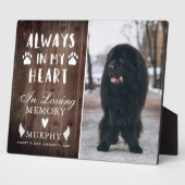 Plaque Photo Empreintes Rurales Personnalisées Photo de Mémoria (Côté)