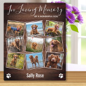 Plaque Photo Empreintes Rustiques En Mémoire Aimée Monument Com